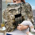 Mayan Stone Print Baby Seat Cover