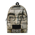 Mayan Stone Print School Backpack