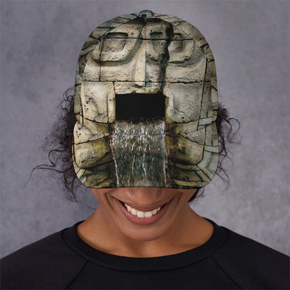 Mayan Stone Print Baseball Cap