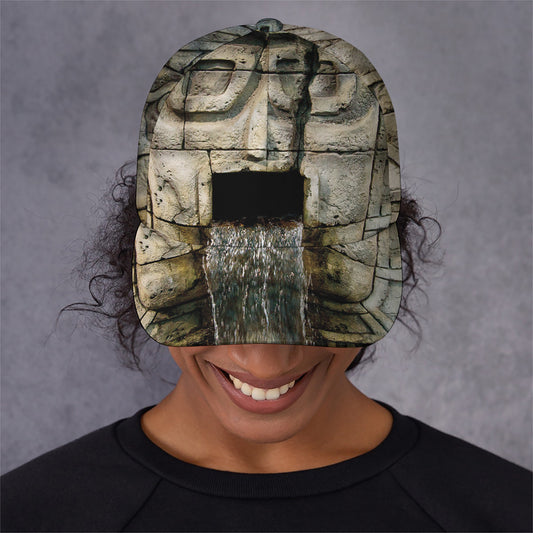 Mayan Stone Print Baseball Cap