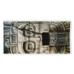 Mayan Stone Print Beach Towel