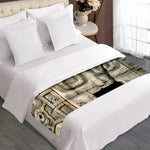 Mayan Stone Print Bed Runner