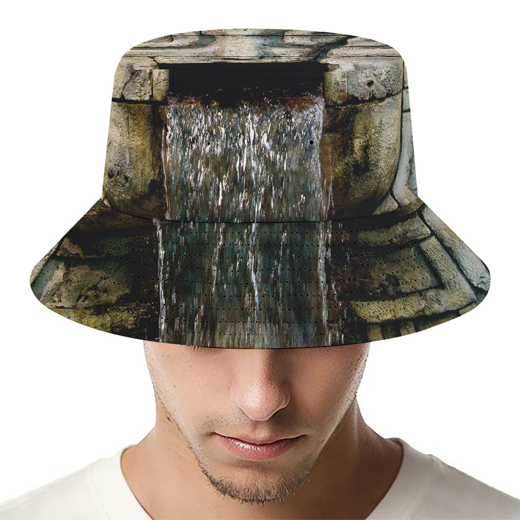 Mayan Stone Print Bucket Hat