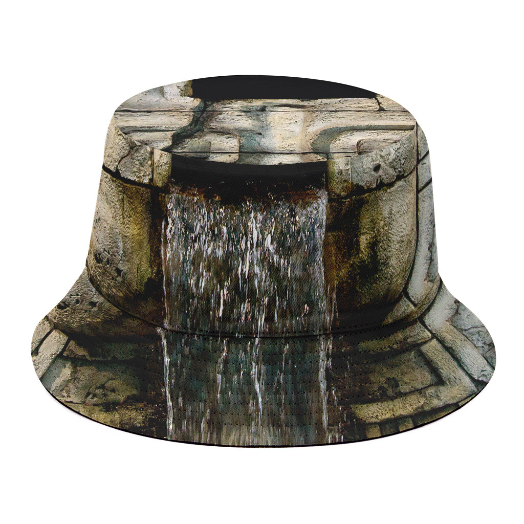 Mayan Stone Print Bucket Hat