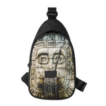Mayan Stone Print Chest Bag