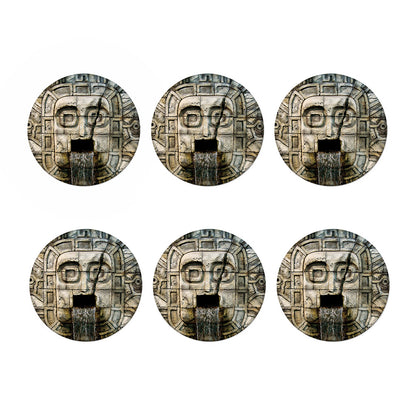 Mayan Stone Print Coaster Set