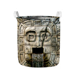 Mayan Stone Print Collapsible Laundry Basket