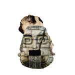 Mayan Stone Print Dog Zip Up Jacket