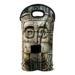 Mayan Stone Print Double Neoprene Wine Tote