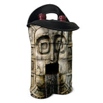Mayan Stone Print Double Neoprene Wine Tote