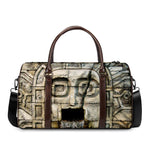 Mayan Stone Print Duffle Bag