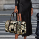 Mayan Stone Print Duffle Bag