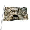 Mayan Stone Print Flag