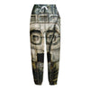 Mayan Stone Print Fleece Lined Knit Pants