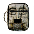 Mayan Stone Print Front Pocket Bible Bag