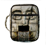 Mayan Stone Print Front Pocket Bible Bag