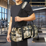 Mayan Stone Print Gym Bag