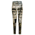 Mayan Stone Print High-Waisted Pocket Leggings