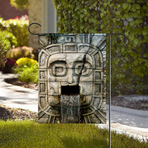 Mayan Stone Print House Flag