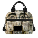 Mayan Stone Print Insulated Lunch Bag