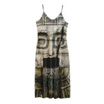 Mayan Stone Print Jersey Midi Cami Dress