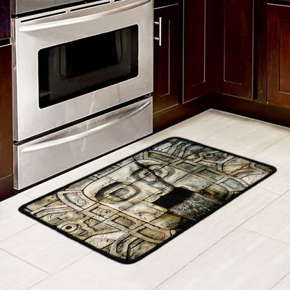 Mayan Stone Print Kitchen Mat