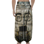 Mayan Stone Print Lantern Pants