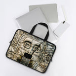 Mayan Stone Print Laptop Sleeve With Handle