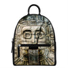 Mayan Stone Print Leather Backpack