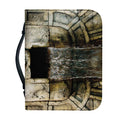 Mayan Stone Print Leather Bible Cover