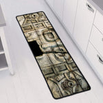 Mayan Stone Print Long Kitchen Mat