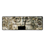 Mayan Stone Print Long Kitchen Mat