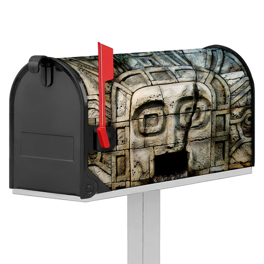 Mayan Stone Print Mailbox Cover