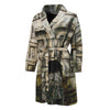 Mayan Stone Print Men's Bathrobe