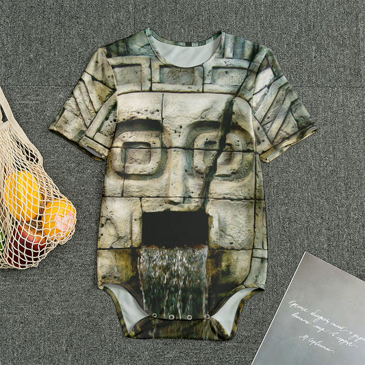 Mayan Stone Print Men's Bodysuit