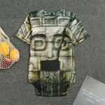 Mayan Stone Print Men's Bodysuit