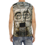 Mayan Stone Print Men's Fitness Tank Top