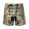 Mayan Stone Print Men's Sports Shorts