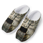 Mayan Stone Print Mesh Casual Shoes