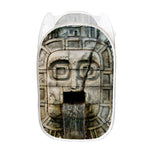 Mayan Stone Print Mesh Laundry Hamper