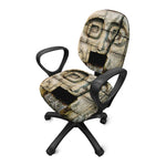 Mayan Stone Print Office Chair Cover
