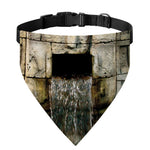 Mayan Stone Print Over The Collar Dog Bandana