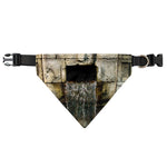 Mayan Stone Print Over The Collar Dog Bandana