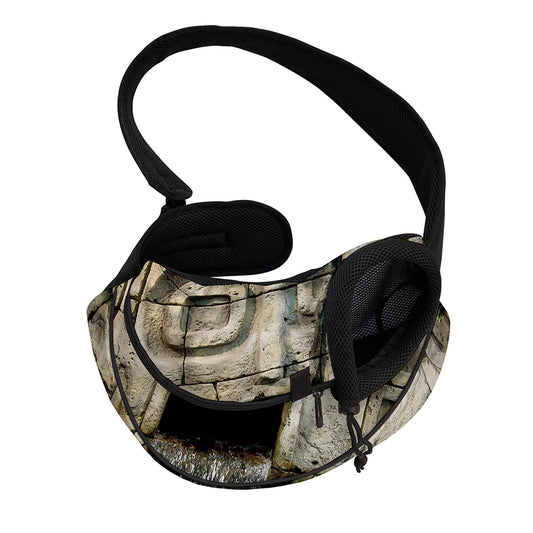 Mayan Stone Print Pet Sling Carrier