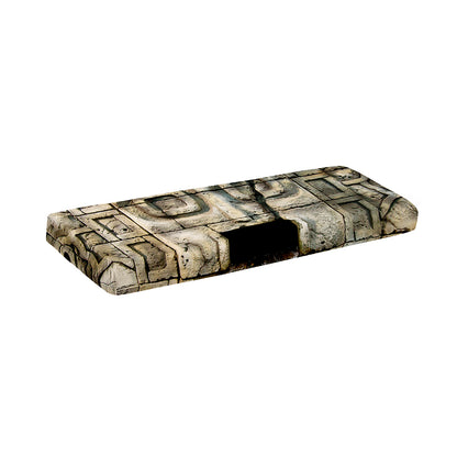 Mayan Stone Print Piano Keyboard Cover