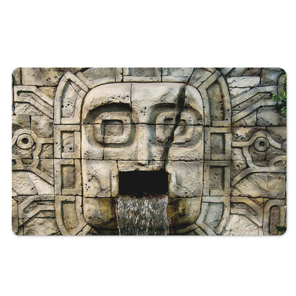Mayan Stone Print Polyester Doormat