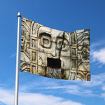 Mayan Stone Print Polyester Flag