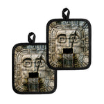 Mayan Stone Print Pot Holders