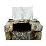 Mayan Stone Print Rectangle Tissue Box Cover
