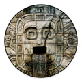 Mayan Stone Print Round Floor Mat